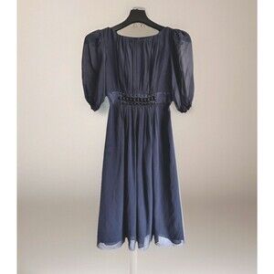 Whimsical  Max & Cleo Soft Purple  Beaded Puff Sleeve Dress  SZ 8